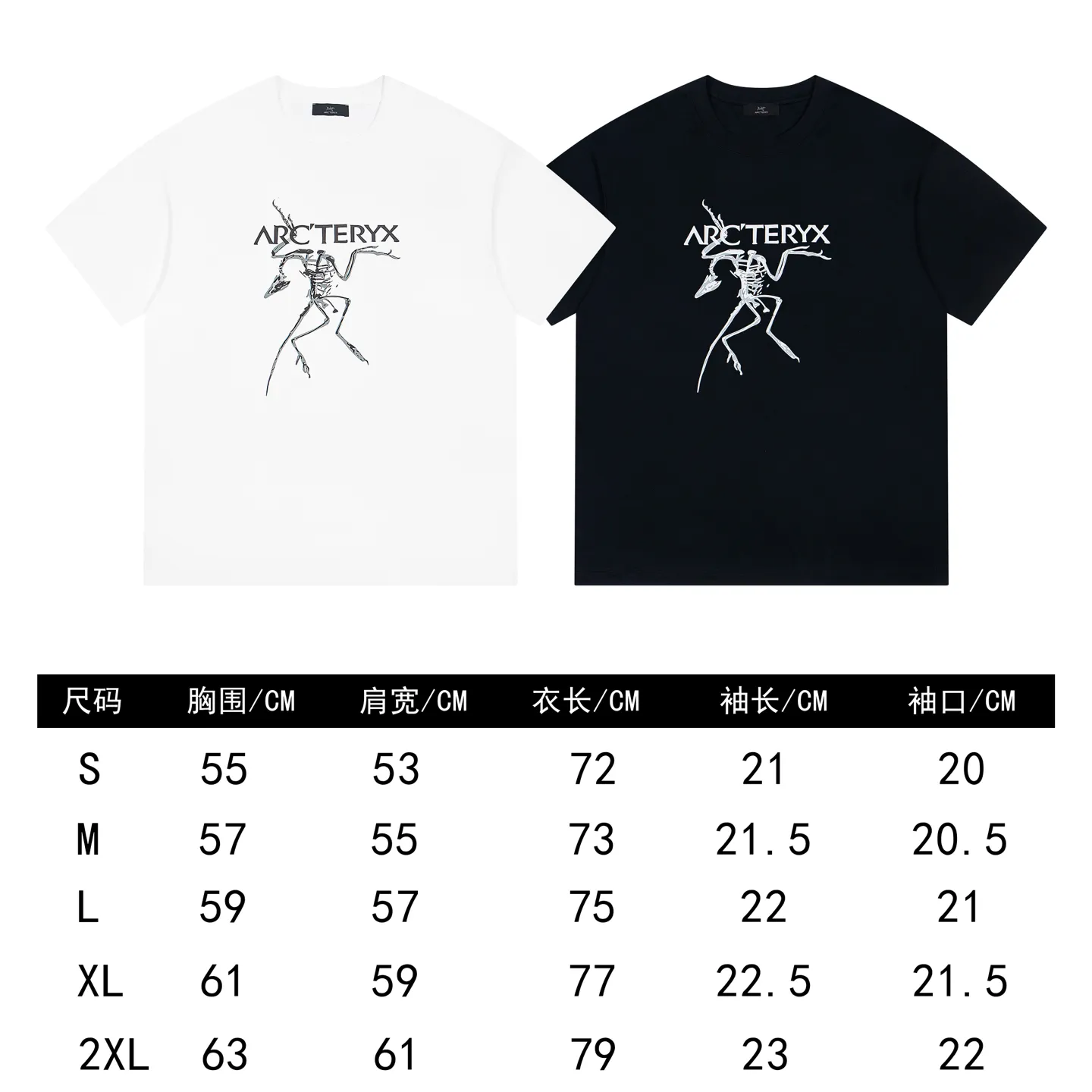 ARC'TERYX Same Style Same Style Series Sizes：S-XXL :Black White